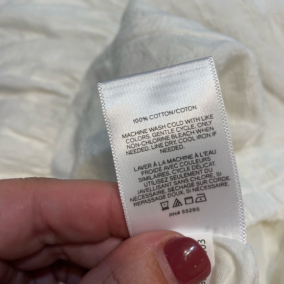 Soft white Petite Large boho dress. Express brand. NWT So beautiful.Fits like XL - Picture 5 of 8